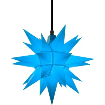 umělá květina Ochranovská hvězda A4 - Ø cca 40 cm, modrá