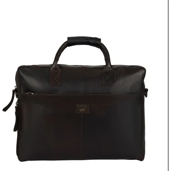 Pánská aktovka Pánská kožená taška Mustang Freddie 45.118901 - hnědá