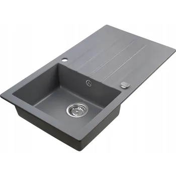 Granitový dřez Jednokomorový granitový dřez Moderno Annie šedý