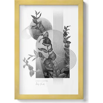 Obraz Moderní design Zlatý Rámeček Glamour na Fotky Plakáty do Obýváku 20x30