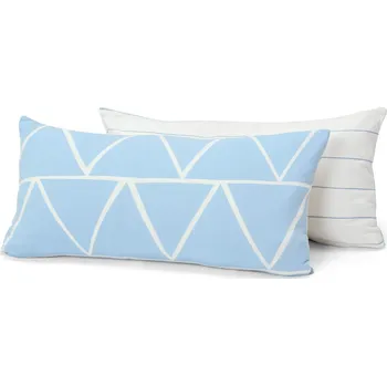 Povlak na polštářek 723625 - Tchibo - Žerzejové povlaky na polštář - barva: modrá