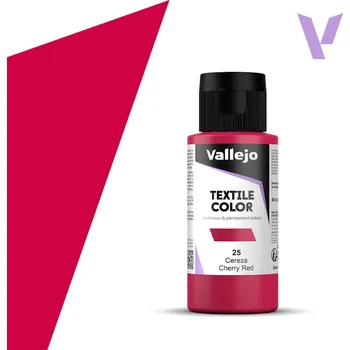 Modelářství Vallejo Textile Color 40025 Cherry Red (60ml)