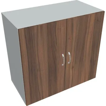 Policová skříň Skříň dveřová D 2 80 01 - OŘECH , ŠEDÁ