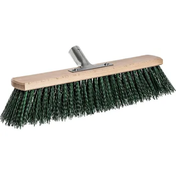 Kartáč zahradní 40x6cm na hůl dřevěný, PET vlákno 8cm