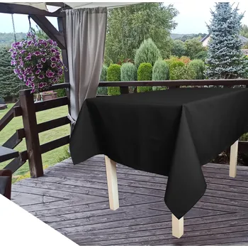 ubrus Voděodolný zahradní ubrus černý 140x180 cm
