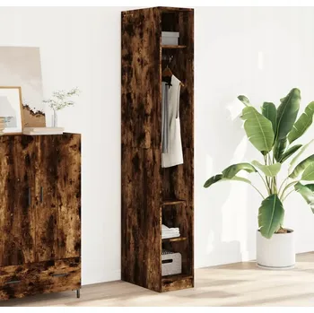 Šatní skříň Skříň, kouřový dub, 30x50x200 cm, materiál na bázi dřeva