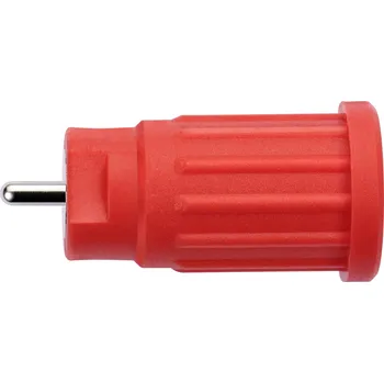 Krokosvorka Schützinger SEPB 8518 Ni / RT bezpečnostní lisovaná zásuvka 4 mm červená 1 ks