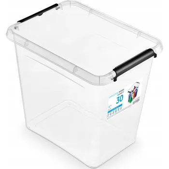 Úložný box BOX ÚLOŽNÝ KRABIČKA PLASTOVÝ KONTEJNER 30 L VÍKO