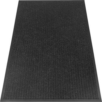 VENKOVNÍ GUMOVÁ ROHOŽKA PŘED DVEŘE 60x80 cm VELKÁ ČERNÁ VSTUPNÍ PODLOŽKA
