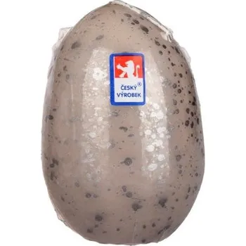 Svíčka Svíčka vejce střední 60x90 mm - kropenaté karamelové