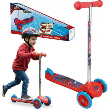 Koloběžka MARVEL Spiderman Tříkolová koloběžka pro děti, balanční, skládací, do 20 kg