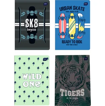 Sešit Sešit A5 s linkami Interdruk, 32 listů, měkká obálka, vícebarevný