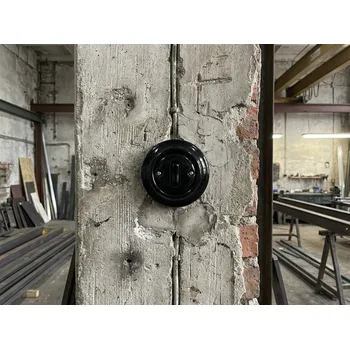 vypínač Spínač otočný DECENTO č.6 černý 3560K-C06345N