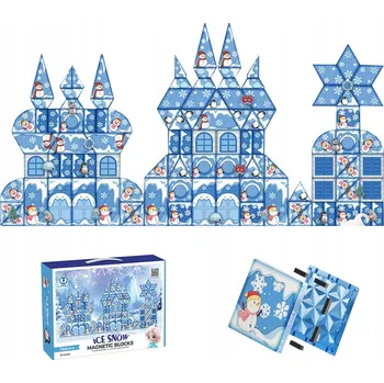 ostatní stavebnice Magnetické dlaždice 144 dílů Velká sada Stavebnice Stavebnice STEM