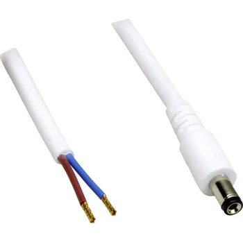 elektrický kabel TRU COMPONENTS TC-2511310 nízkonapěťový připojovací kabel nízkonapěťová zástrčka - kabel s otevřenými konci 5.50 mm 2.10 mm 0.50 m 1 ks