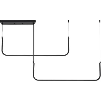 Závěsný LED lustr APP980-CP černý/neutrální bílá