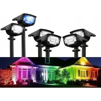 Venkovní osvětlení Solární zahradní lampa černá zapichovací LED osvětlení