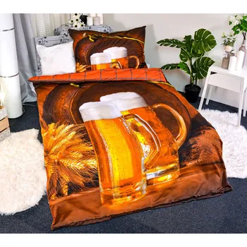 Povlečení Aaryans povlečení 3D Pivo 140x200/70x90cm