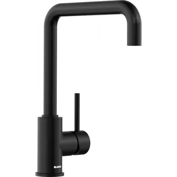 Vodovodní baterie Tato baterie má štíhlé tělo s výtokovou trubicí ve tvaru písmene J a elegantní černou matnou povrchovou úpravu, která je navržena tak, aby přesně ladila s okolím a usnadnila plnění vysokých hrnců a váz. Její funkčnost je umocněna zvětšeným pracovním rádiu