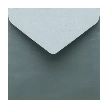 Obálka Metalická (perleťová) obálka tmavě zelená 155x155mm