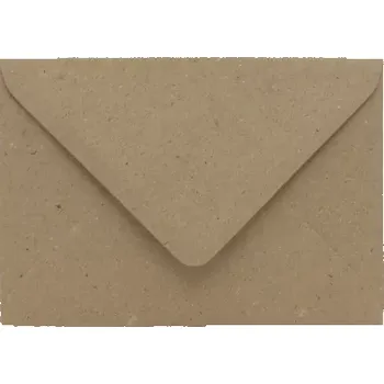 Obálka Poštovní obálka kraftová (hnědá) recyklovaná C7 (82x113mm)