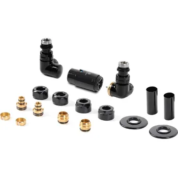 Hlavice pro radiátor Terma TWINS ALL IN ONE připojovací sada termostatická pro boční připojení Varianta: Pravá, Barevné provedení: Chrom