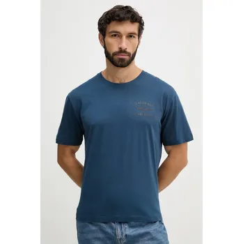 Bavlněné tričko Aeronautica Militare TS2539UJ00727 modrá 95X, vel. XL