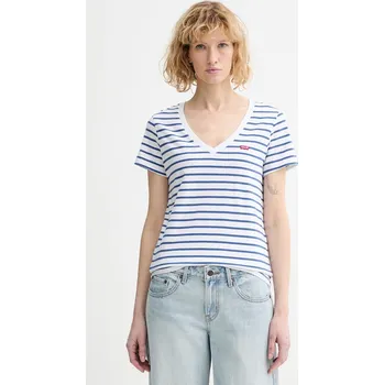 Pánské tričko Bavlněné tričko Levi's PERFECT VNECK 85341.0134 modrá 55X, vel. M