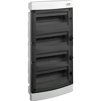 Rozvaděč Noark 113772 PNF 48T Plastová rozvodnice, průhledné dveře, montáž pod omítku, IP40, 4 řady, 4x12 modulů (PNF 48T)