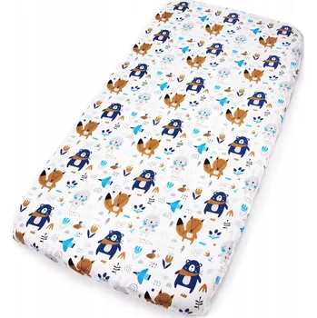 Prostěradlo PROSTĚRADLO 90x200 cm S GUMOU DO POSTELE BAVLNA Kerstin