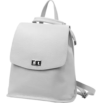 Městský batoh Dámský kožený batoh šedý Luka KZ2258016 8l