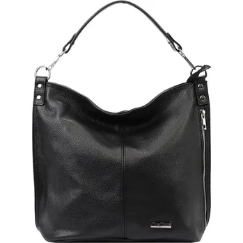 Kabelka Kožená kabelka přes rameno MiaMore 01-053 černá