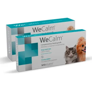 WePharm WeCalm expirace 09/26 30 tablet Přirozená pomoc proti stresu zvířat.