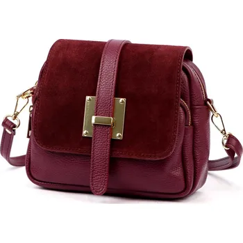 Kabelka Kožená kabelka Luka vínová KZ2258664