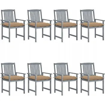 Zahradní židle VidaXL dřevěná béžová