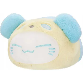 plyšák Plyšová kočka Nemuneko Pastel Panda Velká modrá 33 cm