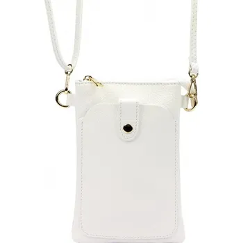 Kabelka Kožená kabelka Luka 20-070 - bílá