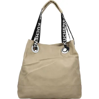 Kabelka Módní dámská koženková kabelka na rameno Žanet, béžová