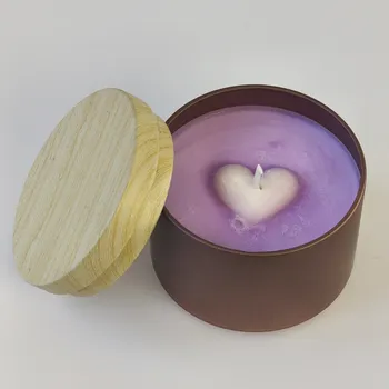Svíčka Evička Candles Meloun a kiwi sojová svíčka v plechovce 85 g - ručně vyráběná Barva: Růžová