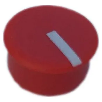 PSP C100-6 krytka knoflíku červená, bílá Vhodné pro (série tlačítek, koleček) kulaté tlačítko 10 mm 1 ks