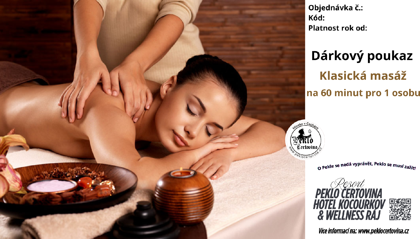 Klasická masáž pro 1 osobu na 60 minut