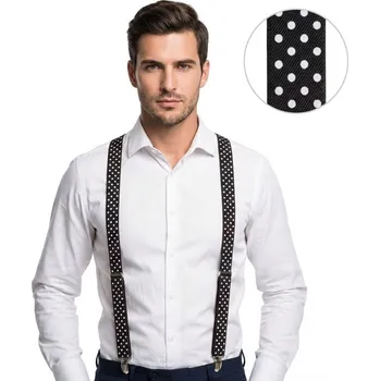 Šle kšandy černé s puntíky