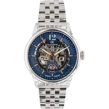 Hodinky Carl von Zeyten CVZ0080BLMS Schramberg Automatic Mens Watch 43mm 5ATM