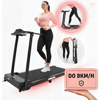 Běžecký pás ELEKTRICKÝ BĚŽECKÝ PÁS SKLÁDACÍ 12 PROGRAMŮ DOMÁCÍ TRÉNINK BĚHÁNÍ AŽ 8 KM/H