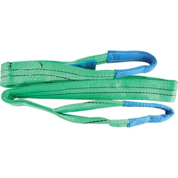 Upínací popruh MC BULL Zvedací popruh s oky zelený, 2 t, délka 2 m, šířka 60 mm