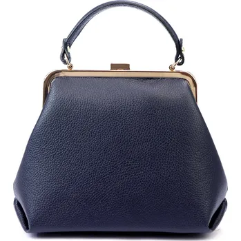 Kabelka Kožená kufříková kabelka Luka 24-024 modrá