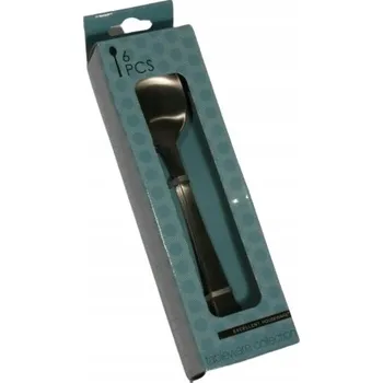 Příbor ČERNÉ PŘÍBORY SADA lžičky dezertní 6 kusů Excellent Houseware DOMOV