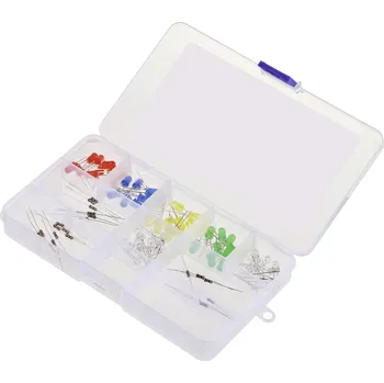 Dioda TRU COMPONENTS sada LED červená, žlutá, zelená, modrá, teplá bílá, studená bílá kulatý 5 mm 150 mcd, 400 mcd, 600 mcd, 800 mcd, 20000 mcd 20 mA 2 V, 3 V