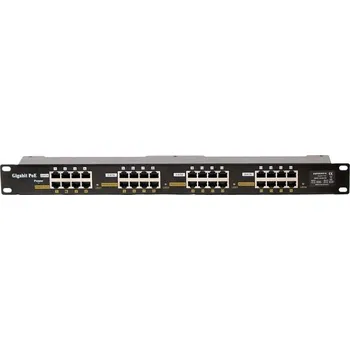 Switch MaxLink Gigabit POE panel 16 portů 1U pro rack 19" stíněný (POE-PAN16-G) MaxLink POE-PAN16-G