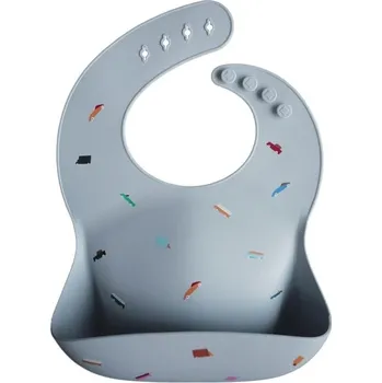 Bryndák Silikonový bryndák Mushie modrý 1 ks